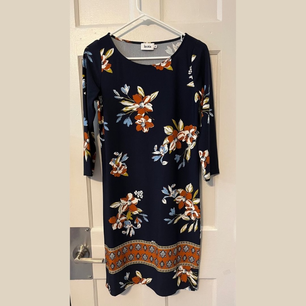 Floral 3/4 Sleeve Dress